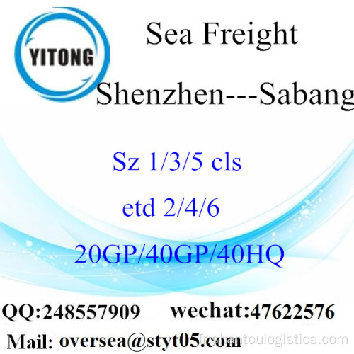 Shenzhen Port Sea Freight Shipping To Sabang